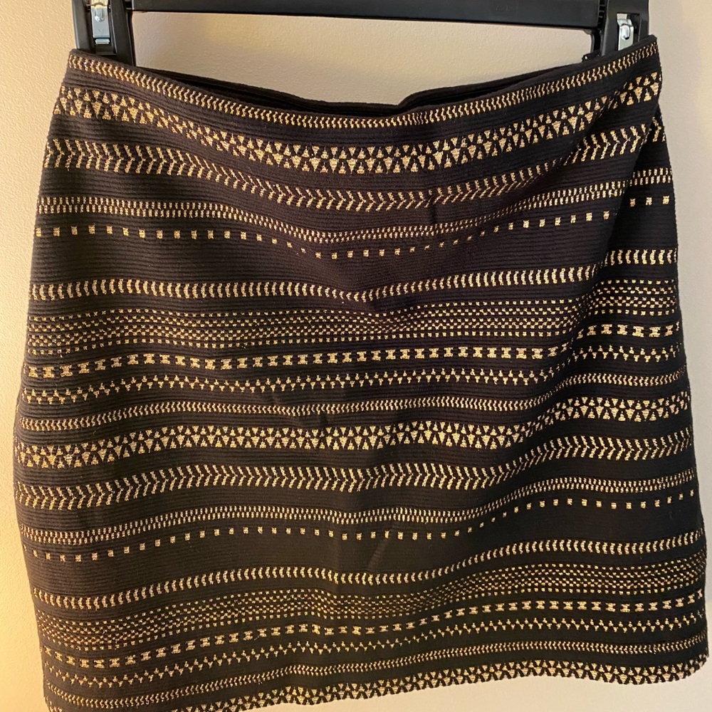 Black and gold party skirt